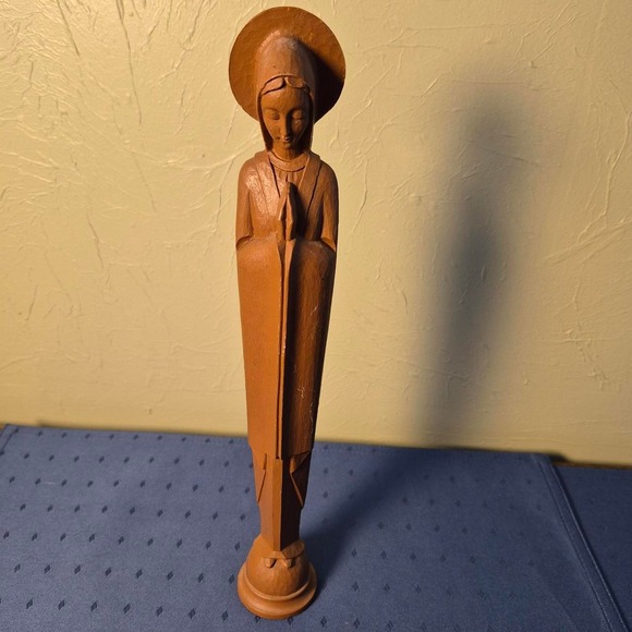 Other - Modernist Praying Virgin Mary Statue Tall Art Resin MCM Vtg Retro